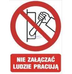 ZnakNaklejka 10x14cm NIE...
