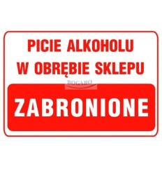 Znak tablica TI-05 Picie...