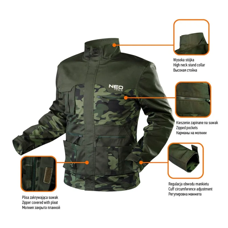 Bluza NEO TOOLS CAMO 81-211
