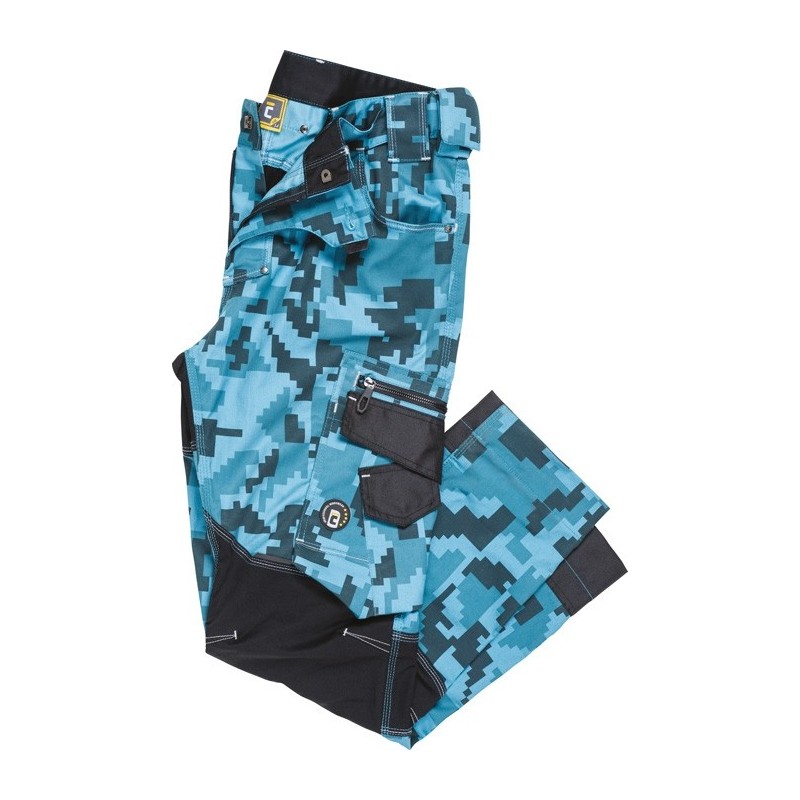 Spodnie do pasa robocze NEURUM CAMOUFLAGE Cerva
