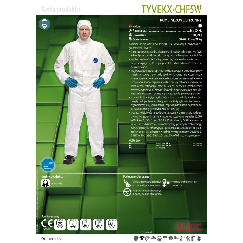 Karta produktu DuPont TYVEK 500 XPERT