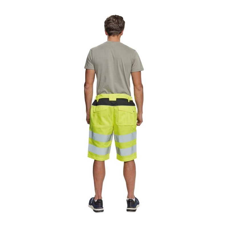 Krótkie spodenki ostrzegawcze Cerva MAX VIVO HV żółte