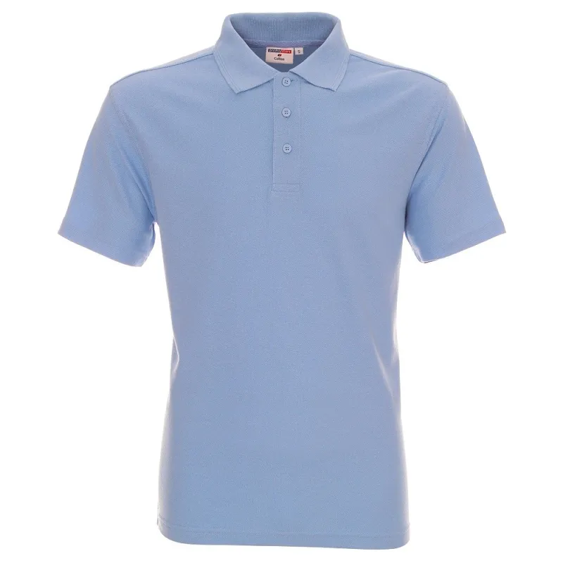 COTTON - Męska koszulka polo Promostars - błękitna