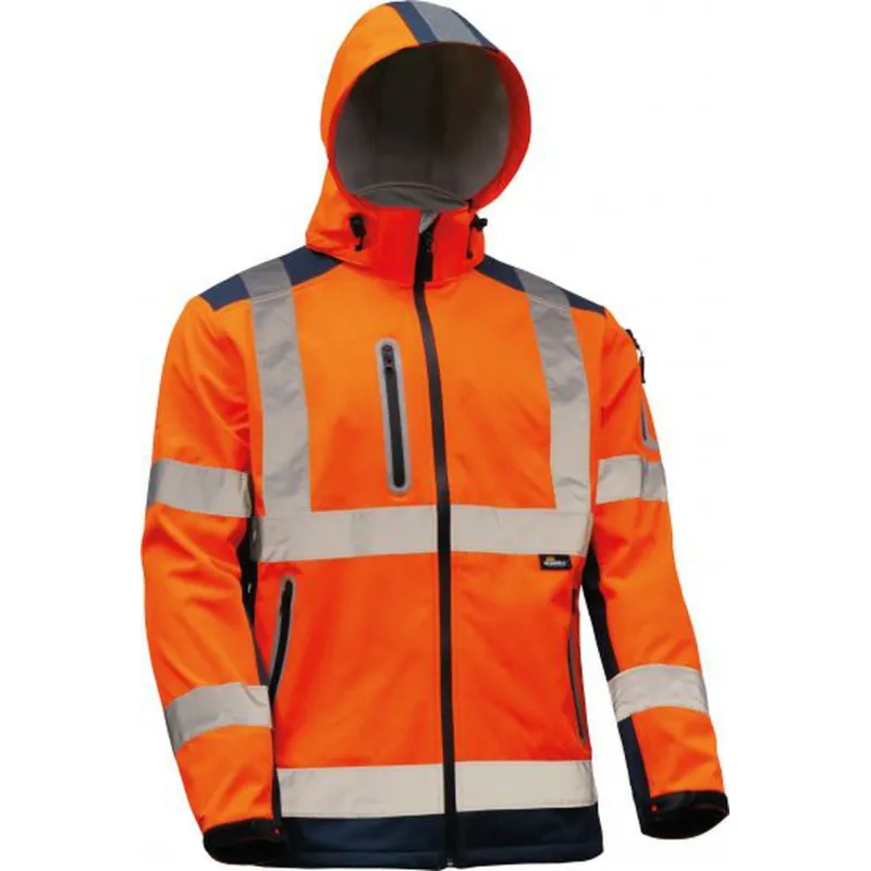 Kurtka softshell ostrzegawcza VIZWELL VWJK177ON