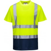 S378 - Dwukolorowy t-shirt...