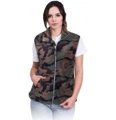 Kamizelka polarowa damska VHONEY-L REIS moro