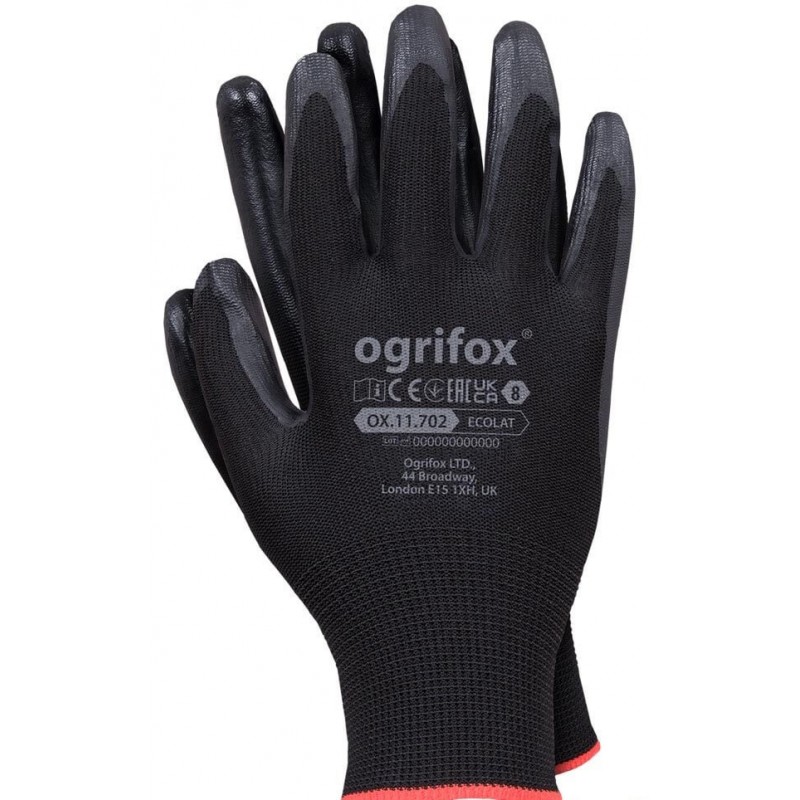 Rękawice robocze powlekane lateksem OX-ECOLAT Reis