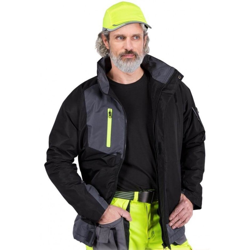 Kurtka ocieplana z chowanym kapturem HYPER-J Reis