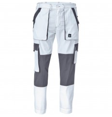 Białe spodnie robocze cerva max summer