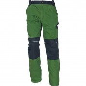 Bawełniane spodnie robocze do pasa zielone Stanmore Cerva