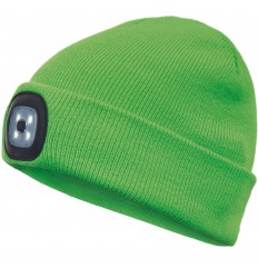 DEEL - Czapka ocieplana z LED Cerva - limonkowa