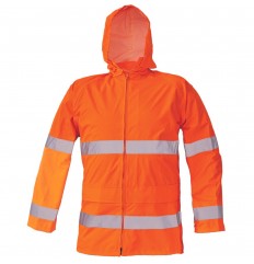 GORDON - Kurtka ostrzegawcza przeciwdeszczowa Cerva 03010002 - pomarańczowa