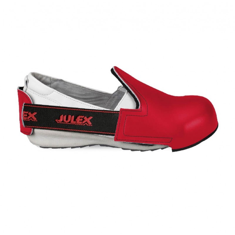 Podnoski nakładka ochronna na buty JULEX 301 z metalowym podnoskiem - czerwone