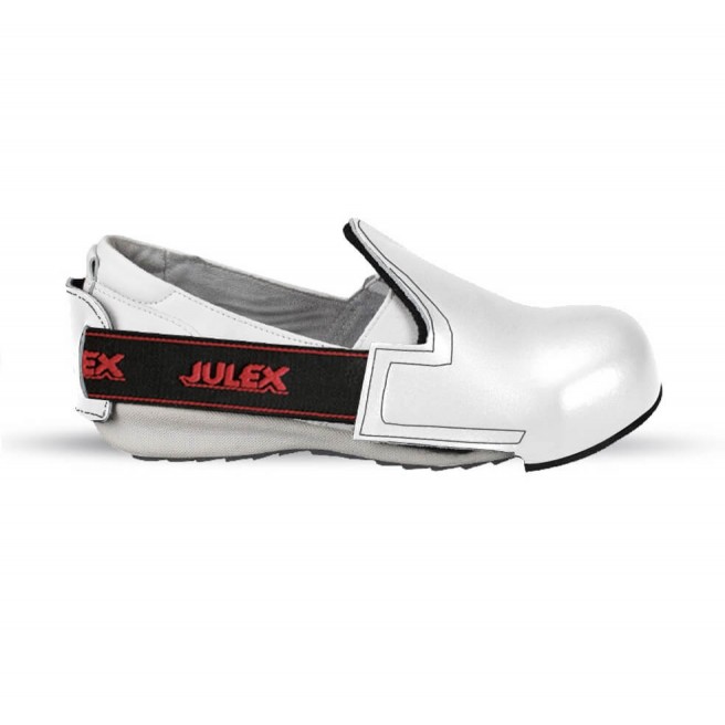 Podnoski nakładka ochronna na buty JULEX 301 z metalowym podnoskiem - białe