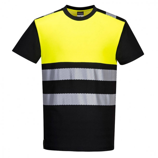 PW311 - Koszulka t-shirt ostrzegawczy PW3 Portwest - czarny/żółty
