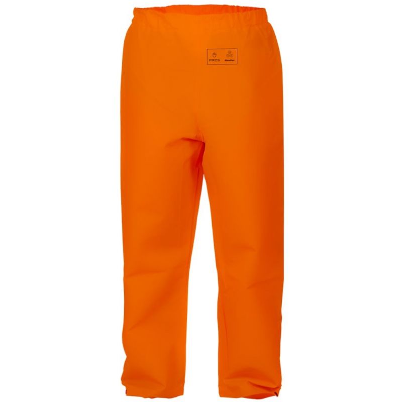 Spodnie do pasa przeciwdeszczowe PROS 112 AJ Group - wodoodporne pomarańczowe