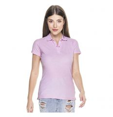 LADIES COTTON - Damska koszulka polo Promostars - różowy jasny