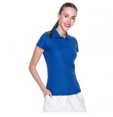 LADIES COTTON - Damska koszulka polo Promostars - niebieski-chabrowy-42195-32