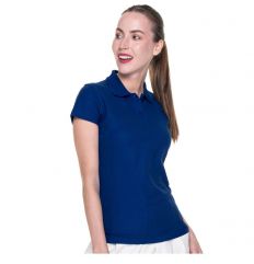 LADIES COTTON - Damska koszulka polo Promostars - granatowy