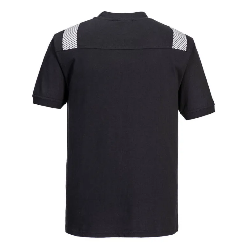 FR712 - T-shirt trudnopalny i antystatyczny WX3 Czarny - Portwest