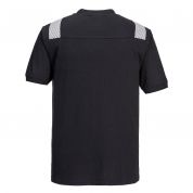 FR712 - T-shirt trudnopalny i antystatyczny WX3 Czarny - Portwest