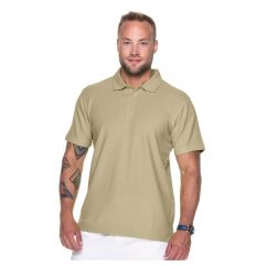 COTTON - Męska koszulka polo Promostars - beżowa