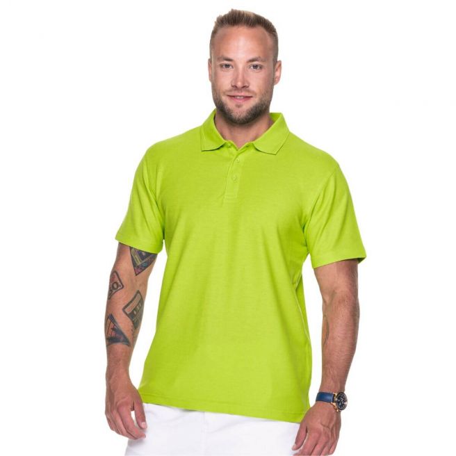 COTTON - Męska koszulka polo Promostars - limonkowy