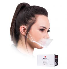 Maseczka higieniczna z tworzywa sztucznego MAS-AIR T transparentna