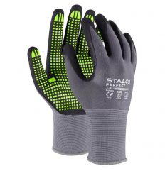 Rękawice nylonowe z kropkami NITRILE FLEX DOTS Stalco