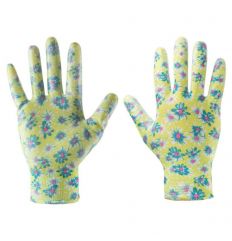 Rękawice ogrodowe nitrylowe w kwiatki Verto