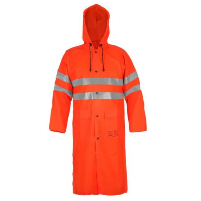 Płaszcz przeciwdeszczowy ostrzegawczy PROS 1102 pomarańczowy