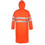 Płaszcz przeciwdeszczowy ostrzegawczy PROS 1102 pomarańczowy tył