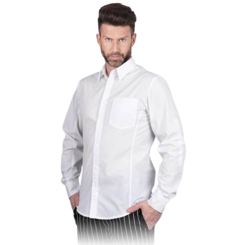 Meska-elegancka-biala-koszula-do-gastronomii-FESTIVO-M-W-Reis