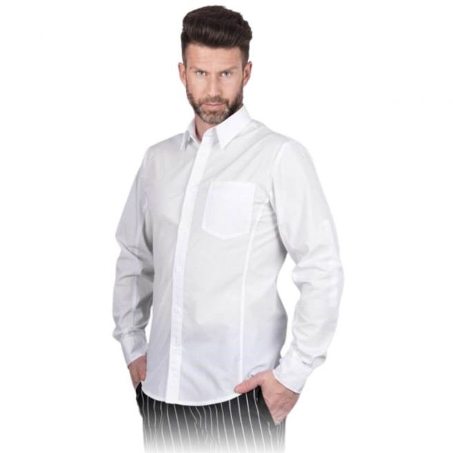 Meska-elegancka-biala-koszula-do-gastronomii-FESTIVO-M-W-Reis