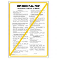 Znak bhp INSTRUKCJA BHP I PPOŻ BHP W OCZYSZCZALNI ŚCIEKÓW