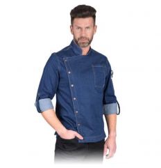 Bluza kucharska ochronna dzinsowa AMOROSO G Reis