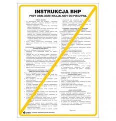 Instrukcja BHP i PPOŻ BHP przy obsłudze krajalnicy do pieczywa