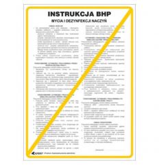 Instrukcja BHP i PPOŻ BHP mycia i dezynfekcji naczyń