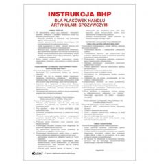 Znak INSTRUKCJA BHP I PPOŻ BHP DLA PRACOWNIKÓW PLACÓWEK HANDLOWYCH BRANŻY SPOŻYWCZEJ
