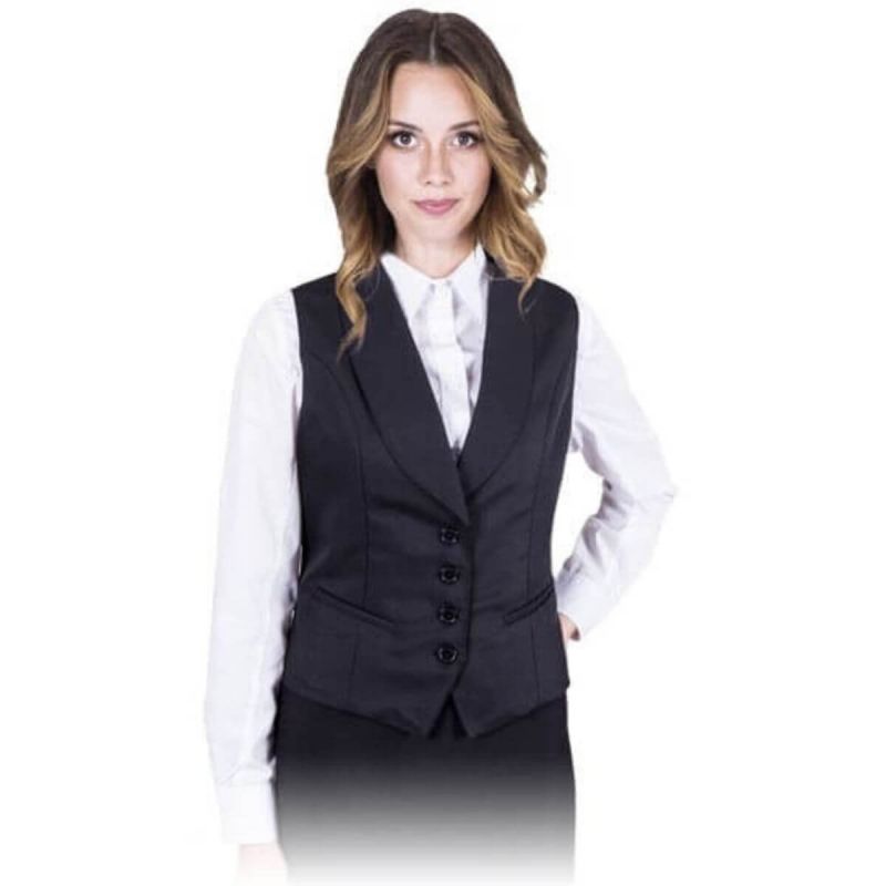 Elegancka kamizelka damska czarna ADORNO-L B Reis