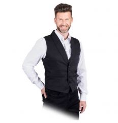 Elegancka kamizelka męska czarna ADORNO-M B Reis