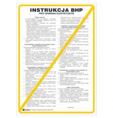 Instrukcja BHP i PPOŻ BHP przy spawaniu elektrycznym