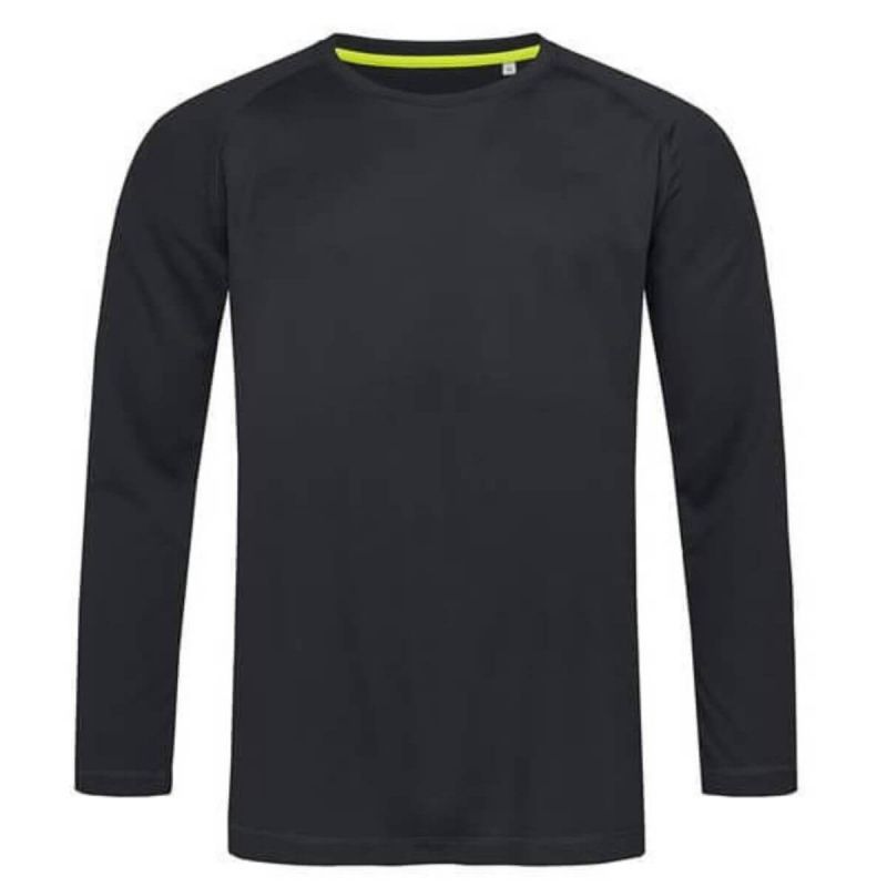 T-shirt męski z długim rękawem SST8420 BLO Stedman - czarny