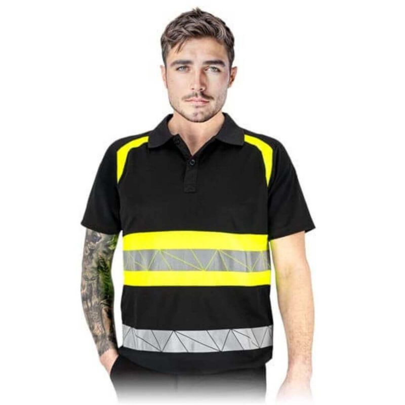 Koszulka polo ostrzegawcza z siateczki LH-RAUTEX-PS B Reis