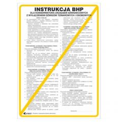 Instrukcja BHP i PPOŻ BHP dla konserwatora urządzeń dźwignicowych z wyłączeniem dźwigów towarowych i osobowych