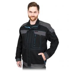 Bluza ochronna meska warsztatowa bhp CORTON-J BS Reis czarno-szara