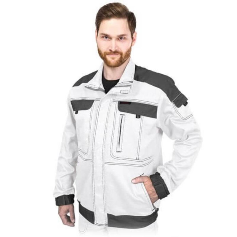 Bluza ochronna meska malarska bhp CORTON-J WS Reis bialo-szara