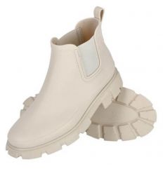 Buty krótkie damskie sztyblety bez sznurówek BALLURE BE beżowe