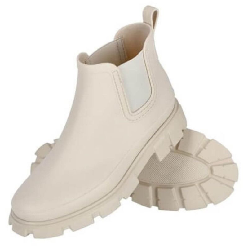 Buty krótkie damskie sztyblety bez sznurówek BALLURE BE beżowe