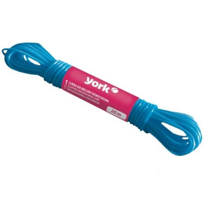Linka do bielizny YLINKA20M 20 m York niebieska